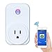 Produktbild WIFI intelligenter Stecker, Einfaßung drahtloser Ausgangs-Fernsteuerungs, Telefon-Timing-Schalter, Steuerelektronik für Haushaltsgeräte von überall, passt IOS Handy u. Androides System, Weiß, europäischer Standard