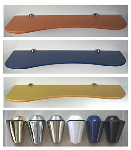 Wandregal WELLE KOALA 50 cm blau mit Clip XL blau - 2