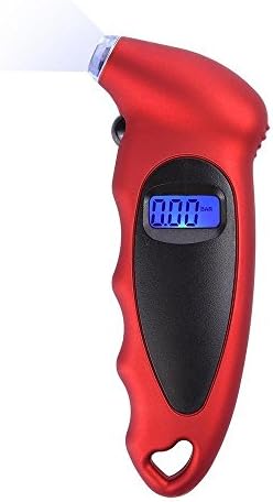 PrimAcc Tyre Pressure Gauge, Digital Car Pressure Gauge 100 PSI / 7 Bar Air Pressure Gauge Tester with LCD Display for Cars, Trucks, Motorcycles and Bicycles