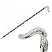 Produktbild VGHJK Gentleman Holzstab Silber Schlange Kopf Zepter Business Stick Krücke Alten Massivholz Slip