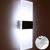 🌞Lámpara de pared moderna interior: tamaño: 29*11*4.5 cm, la pantalla de la lámpara de acrílico de 1.5 cm, el soporte de 3 cm de grosor brinda más espacio de instalación, mejor calidad, más durable.