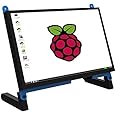 CUQI Moniteur à écran Tactile Portable de 7 Pouces pour Raspberry Pi 4, écran Tactile capacitif IPS 1024x600 Jeu LCD étendre 