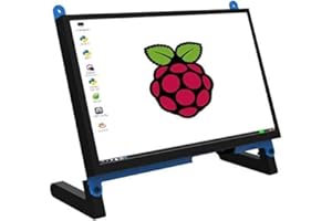 CUQI 7-calowy przenośny monitor dotykowy do Raspberry Pi 4, pojemnościowy ekran dotykowy IPS 1024x600 gra LCD rozszerza drugi monitor
