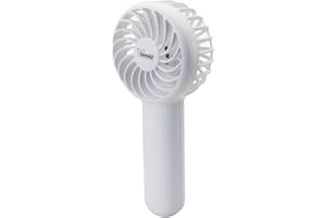 bimar VA50 Ventilatore Portatile, Mini ventilatore usb, Mini ventilatore portatile, Regolazione Intensità e Modalità dell’Aria, Da Tavolo, Con Supporto di Appoggio, 3 Velocità