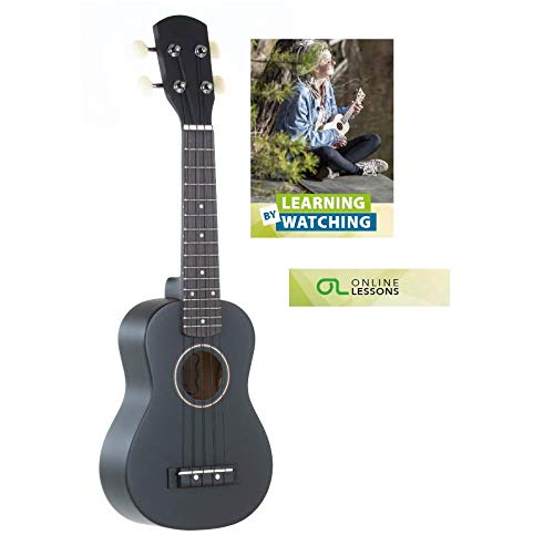 GEWApure PS512822 Ukelele soprano Almeria negro mate