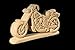 Produktbild Dolfi Harley Davidson 3D-Puzzle in Naturholz