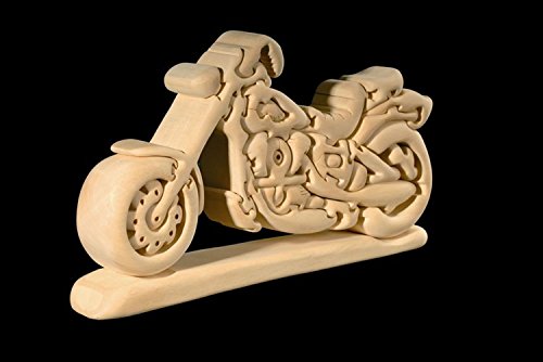 Preisvergleich Produktbild Dolfi Harley Davidson 3D-Puzzle in Naturholz