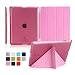 Produktbild Tancurry iPad Schutzhülle Tasche Backcover Chic Ipad Umgeklappt Hülle Mit Auto Schlaf Wach Funktionipad (iPad5(air1), Rosa)