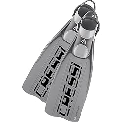 Cressi ARA - Aletas de buceo unisex, color gris, talla L/XL