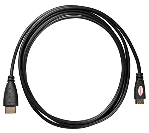 mumbi PREMIUM High Speed MINI HDMI Kabel Full HD 3D / Mini HDMI C Stecker auf HDMI A Stecker – VERGOLDETE Kontakte 2m - 3