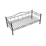 tagesbett metall 100x200 Das Metallbett hat eine stabile Konstruktion und ist hochwertig angefertigt.