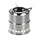 Produktbild Outdoor-Portable Holz Herd Edelstahl Campingkocher Kopf Outdoor-Brennholz Ofen