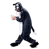 Misslight Wolf Pyjama Damen Kostüme Jumpsuits Tieroutfit Tierkostüme Schlafanzug Tier Sleepsuit mit Wolf festival tauglich Erwachsene (XL, Wolf)