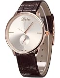 EASTPOLE Dalas braun Armbanduhr Analog Quarz Uhr simple Damenuhr