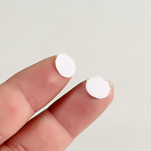 900  Piezas de velcro de HIMRY  autoadhesivas  450  pares  10  mm  1  cm  fuertes y resistentes  blanco  KXB5025