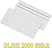 Produktbild 2000 Stück Briefumschläge DIN lang SK weiß 110x220m Versandtaschen TOP DL