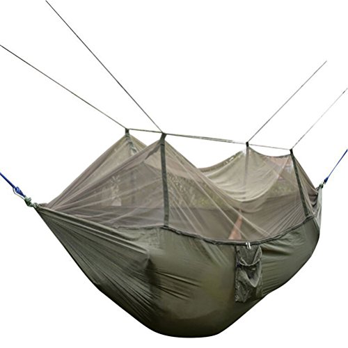 Preisvergleich Produktbild BESPORTBLE Outdoor-Moskitonetz-Hängematte (Militärgrün)