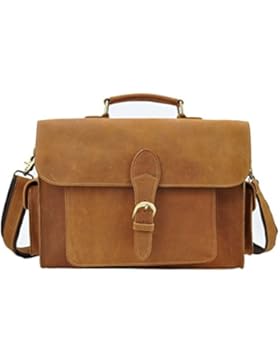 Verrückte Pferd Leder Business Aktenkoffer / Leder Retro Herren Computer Tasche