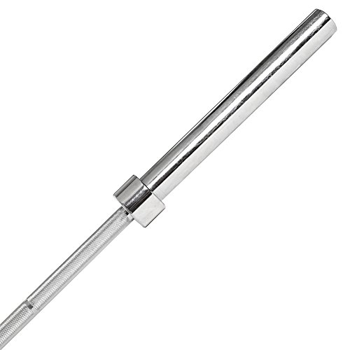 Langhantelstange 50mm Hantelscheiben Aufnahme – Länge: 220cm Olympia Hantelstange inkl. Olympia Schnellverschluss rot - 3