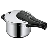 WMF Perfect Schnellkochtopf 2,5l, Cromargan Edelstahl poliert, 2 Kochstufen Einhand-Kochstufenregler, induktionsgeeignet, spülmaschinengeeignet, Ø 18 cm