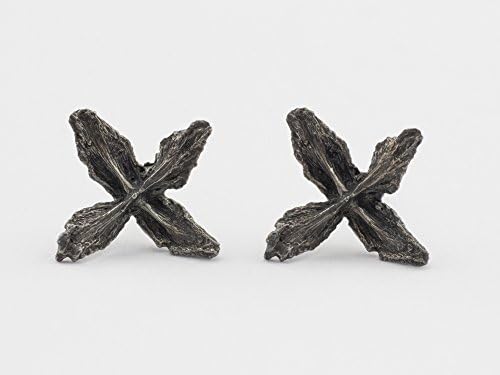 Stud Earrings Cross Blossom 925 Silver Nature