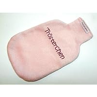 Wärmflaschenhülle aus Fleece mit Stickerei 