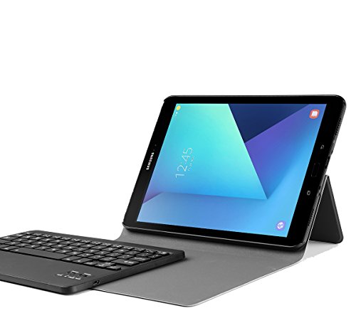 iBetter Samsung Galaxy Tab S3 9.7 Bluetooth Tastatur Hülle Keyboard Case [QWERTZ Tastatur]-tastatur Hülle Ultradünn leicht SmartShell Ständer Schutzhülle mit magnetisch abnehmbar drahtloser Bluetooth Tastatur für Samsung Galaxy Tab S3 9.7 Tablet (SM-T820 / T825 2017 Modell) (Schwarz) - 8