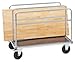 Produktbild Platten-Transportwagen, Tragfähigkeit 500 kg - Gesamthöhe 875 mm, Ladehöhe 275 mm - Ladeflächen-LxB 1000 x 700 mm - Platten-Transportwagen Plattenwagen Transportkarre Wägen Karre