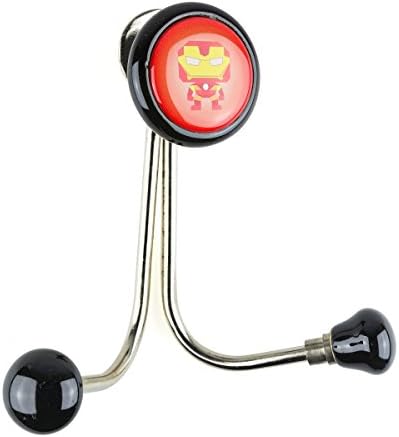 Clothes double hook HD03461S Superhero, coat hooks, wardrobe hooks for children's room, nursery, kindergarten, school, young and old, with plastic effect and great themes from TV, media and entertainment with funny, colourful and cheerful designs