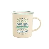 Capacidad de 300 ml Mr. Wonderful Taza con mensaje \"El profe que beu en aquesta tassa és de notassa\"