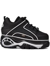 Buffalo 1339-14 Black White Womens Boots