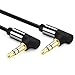 Price comparison product image UGREEN 3.5mm Right Angle Stereo Audio Cable for iPhone, iPad or Smartphones, Tablets, Media Players (0.5m)