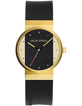 JACOB JENSEN Damen-Armbanduhr JACOB JENSEN NEW SERIES ITEM NO. 744 Analog Quarz Kautschuk JACOB JENSEN NEW SERIES...