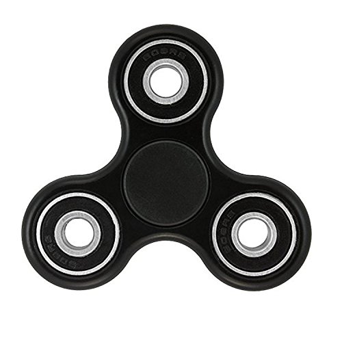 Acmedeal Tri Fidget Hand Finger Spinner Office Toy (Black)