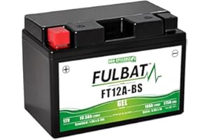FULBAT FT12A-BS / YT12A-BS - Batería GEL para moto, 12 V, 10,5 Ah, 175 A