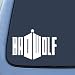 Produktbild SUPERSTICKI® CCI056 - Badwolf Doctor Who Sticker Aufkleber Decal Hintergrund/Maße in Inch Notebook Car Laptop 7 (White)