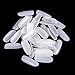 Anself 500Pcs White False French Nail Art Tips fake nails with designs Acrylic Makeup DIY Oval Shape