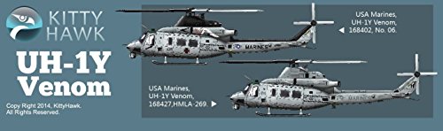 Preisvergleich Produktbild Kitty Hawk Kit Helikopter uh-1y Venom Maßstab 1 / 48
