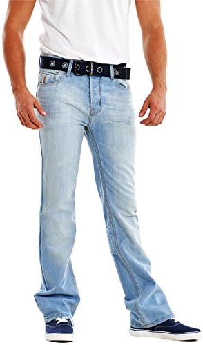 Mens BootCut Jeans Stone Edge Brand Denim Waist 30" to 42" Short, Regular, Long