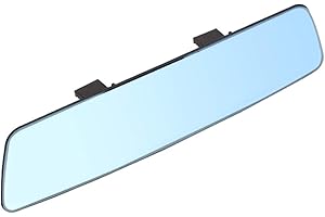 AUBLINTO Espejo Retrovisor PanoráMico Antideslumbrante,Espejo Panorámico Convexo hebilla ajustable Espejos Interiores para Automóviles Espejo retrovisor de gran angular universal para automóvil 280mm