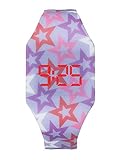 Digitale Uhr LED für Mädchen und Junge, Kinder und Jugendliche, Armbanduhr, aus weichen Silikon, EIN stilvolles Geschenk (Sterne)