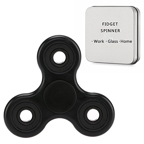 Tri Fidget Hand Spinner Toy with Ceramic Bearing, Perfect For ADD, ADHD, Anxiety, and Autism Adult Children (Black1) Tri Fidget Hand Spinner Toy with Ceramic Bearing, Perfect For ADD, ADHD, Anxiety, and Autism Adult Children (Black1)