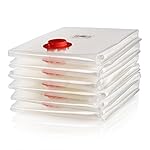 6 Stück Vakuumbeutel 80x100cm Für Kleidung Und Bettdecken | Vakuumierbeutel, Kleiderbeutel, Aufbewahrungsbeutel, Vakuumtüte |Erzeuge Vakuum Durch Staubsauger | bis zu 90% Platzersparnis | von Blumtal