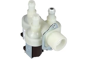 LUTH Premium Profi Parts Magnetventil Robertshaw 1281740 3fach 90° 10,5mmø Mit Reduzierung für Waschmaschine Waschtrockner