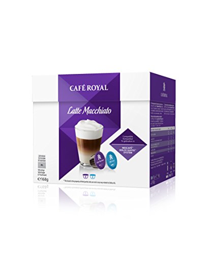 Preisvergleich Produktbild Café Royal Latte Macchiato Neue Generation, 48 kompatible Kapseln für Nescafé Dolce Gusto, 3er Pack (3 x 16 Kapseln)