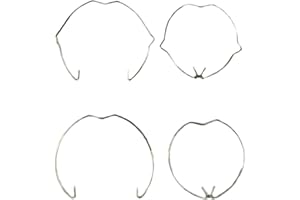 AHMISTOOL Pack of 40 MR16 Retaining Spring Rings Recessed Spotlight Snap Ring Lamp Holder 2 Shapes 2 Sizes Diameter 5.2 cm and 5.6 cm for Halogen Lamp/Lamp Holder