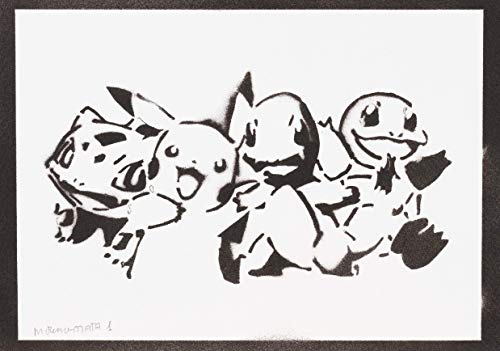 Poster Pokemon Affiche Handmade Graffiti Street Art - Artwork