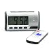Produktbild Mini HD Spionage Überwachnungs-Kamera Digitaluhr mit Bewegungssensor (motion detection) * Design schwarz / Silber * 1280 x 720 pixel Video Überwachungsanlage / HOKATec