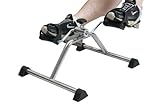 Pedal Exerciser, Mini Exercise Bike, Portable Indoor Fitness, Arm and Leg Exerciser, Work Out and Rehabilitation, Sturdy Exerciser with Adjustable Resistance