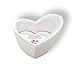 Produktbild Große Kerze Kerzentopf Herz - Herzform - Hochzeit Liebe Dekoration Windlicht Zement weiß